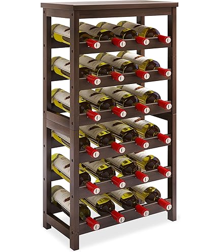 Scaffale Per Vino OptiPlus In Legno Di Pino - Marrone, Capacità 42-91 Bottiglie, Modulare - Foto 11