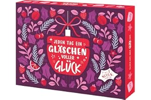 HANDELSHAUS HUBER-KÖLLE Glück Marmeladen Adventskalender – 24 Mini-Marmeladen & Winterlichen Aufstrichen – Feinkost Geschenkkalender für Frühstück & Geschenkidee – Handgemachter Adventskalender Deutschland