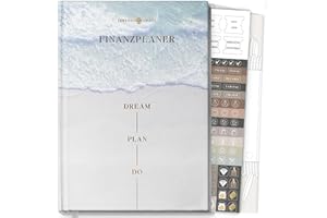 ‎LEBENSKOMPASS Budgetplaner von Lebenskompass® - Undatierter Finanzplaner für 12 Monate - Kontrolliere Dein Budget und Deine Ausgaben - organisiere Deine Finanzen und lerne mit dem Planer zu sparen - "Glanz"