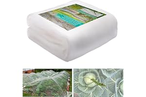 GELEWULD Filet Anti Insectes, 3 x 6m Filet Anti Insecte pour Potager, Filet de Protection Maille Fine pour Légumes, Fruits, Fleurs et Plantes