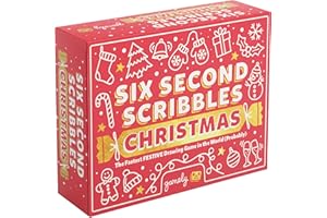 GAMELY Six Second Scribbles Christmas: The frantically fast and fantastically fun drawing game | A family friendly party game for children, teens and adults (Christmas Edition)