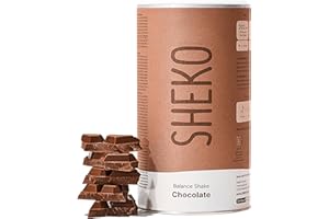 ‎SHEKO SHEKO Balance Shake Schokolade - 21 Cremige Mahlzeitenersatz Shakes zum Abnehmen - Proteinreich, Glutenfrei & Natürlicher Geschmack - Abnehmen Shake