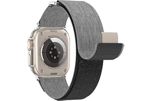 XIIORE Denim pasek do Apple Watch Ultra 2 49 mm, pasek kompatybilny z Apple Watch Strap 49 mm, 45 mm, 44 mm, 42 mm, 41 mm, 40 mm, 38 mm, regulowane paski do iWatch Series Se 9, 8, 7, 6, 5, 4, 2, 3, 1,