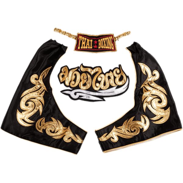 Ranrann Short De Boxe Enfant Muay Thai MMA – Tissu Respirant, Élastique, 5-16 Ans