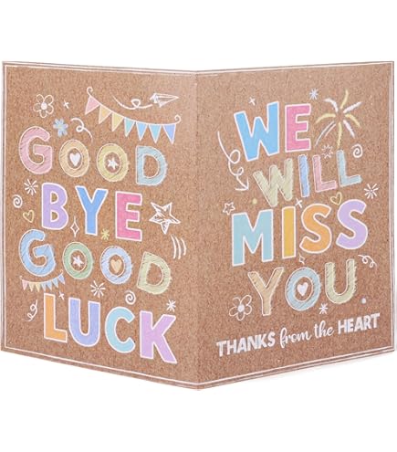 Carte De Remerciement Géante Lasuroa 40x27 Cm - Format XXL Avec Enveloppe, Pour Enseignant, Patron, Départ