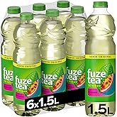 Fuze Tea Passion Fruit Green Tea, Low Calorie, Bottles 1.5 L, Pack 6 | Passion Fruit Green Tea Extract Drink - Ready to Drink