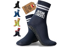 OCEANSOCKS Strandsocken rutschfest – Barfußsocken mit Sohle für Strand, Wasser, Watt, Boot & Trampolin – Aqua-Schuhe für Damen, Herren & Kinder