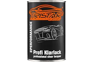 1K klarlack högblank burk 1,0 liter billack | Väderbeständig, ljusäkta, UV-beständig, slät yta, utmärkt vidhäftning, proffskvalitet, Made in Germany