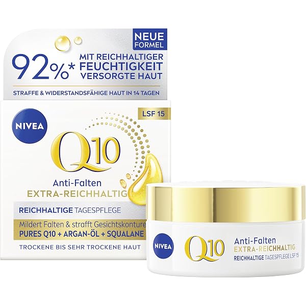 NIVEA Q10 Power Extra Nährende Nachtcreme – 50 Ml | Anti-Falten-Pflege Mit Coenzym Q10 & Arganöl
