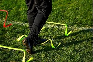 POWERSHOT Netsportique Lot de 5 Haies Souples de 15 cm de Hauteur - Matériel d'entraînement de la Coordination