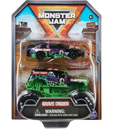 Monster Jam, Official Pit Party 5-Pack of 1:64 Scale Monster