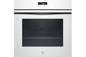 Balay – Horno con Vapor, 60 cm de ancho, 71L, Serie Cristal, Pirolítico, Función Freidora de aire, blanco, 3HD5829B3