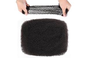 Originea Afro Kinkys Bulk Human Hair for Dreadlocks and Twist Braiding 1 Pack 100% Human Hair Soft Afro Kinky Curly Hair Bulk for Dreads Natural Black Color (8 Inch)