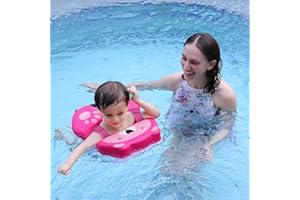 ‎SWIWBOBO Baby Schwimmschwimmer nicht aufblasbar weich wasserdicht hautfreundlich Ledermaterial Kleinkind Schwimmring Alter von 3-24 Monaten