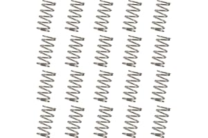 GUNGY Druckfeder Edelstahl Feder Druckfedern 20mm Drahtdurchmesser 1,2mm Außendurchmesser 10mm Länge 20mm Maximale Federkraft 3,6kg 20 Stück