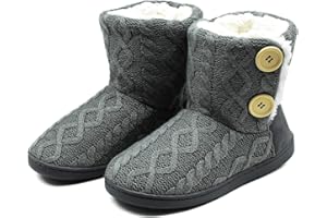 ONCAI Pantofole Da Donna Calde Pantofole In Tessuto a Maglia Comode Pantofole Antiscivolo Fashion