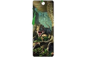 3D LiveLife Marque-page - Petit Rex de Deluxebase. Marque page Dinosaure avec illustrations 3D lenticulaires sous licence de l'artiste renommé Jerry LoFaro