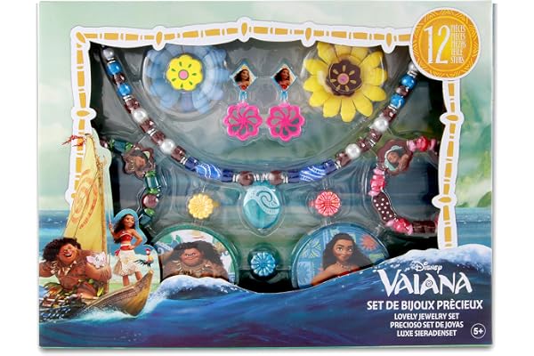 Taldec- Disney Moana/Vaiana/Oceania Coffret Bijoux, T17700, Multicolore, 5 ans to 99 ans, Barrettes