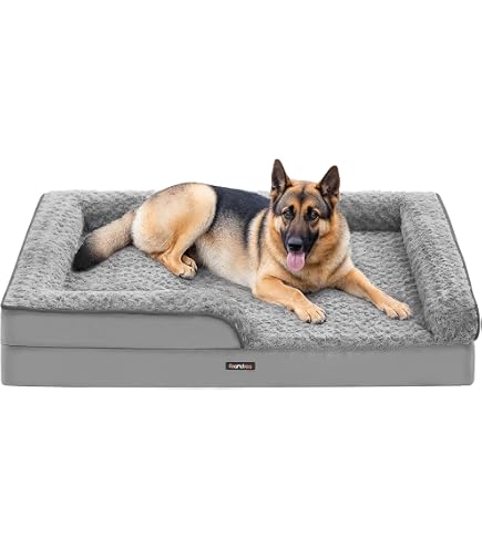 Produktbild von Hundebett Martin Rütter Bedsure Orthopädisches Hundebett Grosse Hunde - 112x81x7.6c Hundekissen Flauschig Hundeatte Hundebett Warm