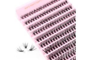 Extensiones Pestañas Parriparri Pestañas Postizas Pelo a Pelo Naturales 40D D Curl DIY Pestañas Postizas Individuales Profesional Cluster Lashes