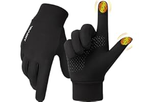 YANIKY Handschuhe Herren Damen Fahrradhandschuhe Winddichte Laufhandschuhe Thermo Handschuhe Winter Anti-Rutsch Touchscreen Sporthandschuhe Für Fahrrad, Laufen, Wandern, Fahren
