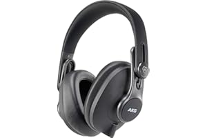 AKG K371-BT Bluetooth Studio Headphones, Over-Ear Closed-Back Design for Professional Performance, Foldable with 8 position hinges, 40 hour battery life, Built in Microphone, Earcup Gesture Controls