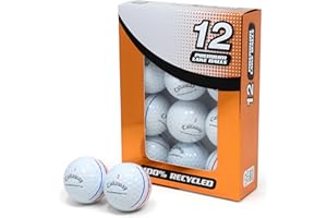 Second Chance Recycled Lake Golf Balls, 12 Pack - Grade A for Callaway Chrome Soft White