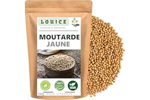 LOUICE Graines de Moutarde Jaune 100g – Saveur Douce et Subtile | Idéales pour Marinades, Pickles et Assaisonnements (100)