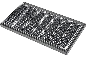 HMF 2670-02 Cassetta Monete CHF franchi svizzeri Vari Scomparti con i Piedi, 33 x 18,5 x 2 cm, nero