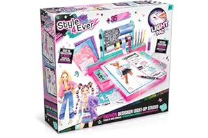 Canal Toys Style 4 Ever Fashion Designer Light Up Studio, Design Dream Outfits da Zero, Blocco da Disegno a LED, marmellata Ricca di Accessori, Tessuti Veri!