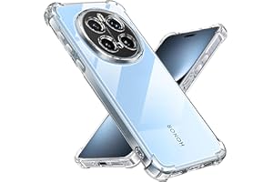 Tentoki Coque pour Honor Magic 7 Pro, [Coussin d'air Intégré] Anti-Jaunissement Souple TPU Bumper Coque Protection pour Honor Magic 7pro,Transparente