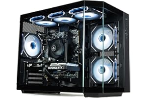 ionz Gaming PC - AMD Ryzen 5 5500, Nvidia RTX 3050, 16GB RAM, 1TB NVMe SSD, Windows 11, 500W 80+ PSU, WiFi, (Apex, Black)
