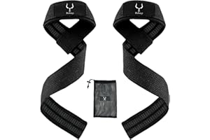 Bullstep - Straps Gym Hombre Mujer | Correas Levantamiento de Pesas para Powerlifting | Correas Halterofilia | Straps Gimnasio | Agarraderas gym straps | Accesorios gym