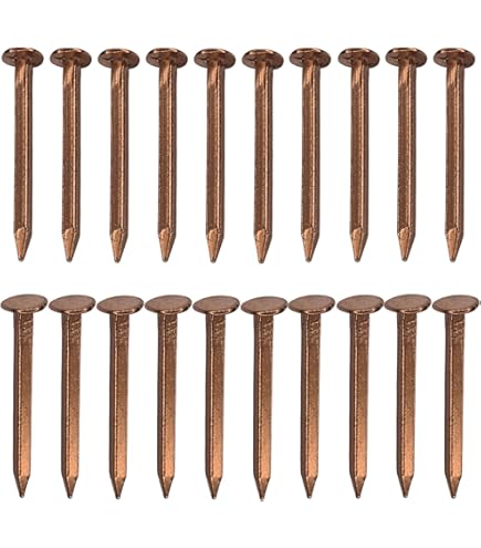 Lot De 10 Clous De Serrure De 20 Mm De Long - Clous - Clous Forgés - Clous Décoratifs Forgés - Aspect Antique - Surface Bleu-noir