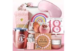 WULAIHO 18th Birthday Gifts for Girls, Her 18 Years Old Gift Ideas Happy Hamper Pamper Set Present Basket, Friends Sisters Wife Bestie Girlfriend Mum Born in 2007