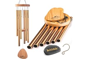 UpBlend Outdoors Wind Chimes for Outside - 29" Bronze Wind Chimes for Outdoors, Harmonic Tuned Wind Chime Outdoor, Windchimes for Mom, Grandma, Windchime for Her