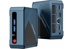 Origimagic Mini PC N1 Lite Ryzen 7 5700U (8C/16T, fino a 4,3 GHz), 16 GB DDR4/512 GB M.2 SSD, Gaming Desktop Computer Pre-OS11 pro/WiFi 6E/RJ45LAN/4KUHD Quad Display con VESA Adatto per Scuola/Ufficio