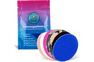 FixTape cinta transpirable para sensor Freestyle Libre 1 & 2 I Parche autoadhesivo cómodo para sensor de glucosa I Amigable con la piel e impermeable en diseños modernos I 7 piezas (Mix)