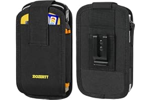 ZIOZERTT Scanner Holster Carrying Case Pouch Compatible with Zebra TC70x、TC70、TC72、TC75x、TC75、TC77、MC67、M60,Handheld Barcode Scanner Holder with Metal Belt Clip