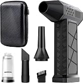 URUCHI X3 2026 Şarjlı Hava &Uuml;fleyici & Vakum &ndash; Ger&ccedil;ek 130000 RPM, 8000mAh Batarya, 3 Kademeli Turbo Toz &Uuml;fleyici ve &Ccedil;ekici, Bi