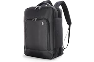 Aerolite 40x30x15 New and Improved 2024 British Airways, EasyJet, Virgin Atlantic, KLM Cabin Luggage Under Seat Flight Bag Backpack, Black