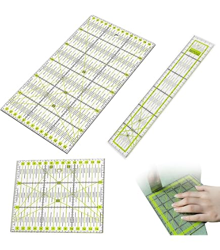 4er Set Quilt-Lineale Aus Acryl – Perfekt Zum Stoffschneiden & Nähen