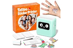 Phomemo TK20 Tatueringsskrivare för barn, gör-det-själv-aktiviteter, spel | Present för flickor 5 6 7 8 9 10 år, tillfälliga tatueringar, tjejspel 5–12 år