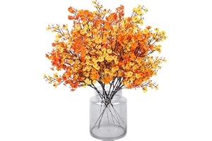 N&T NIETING konstgjorda höstblommor, 12 stycken slöjkål konstgjord gypsophila blommor höstblommor för gör-det-själv bröllop b