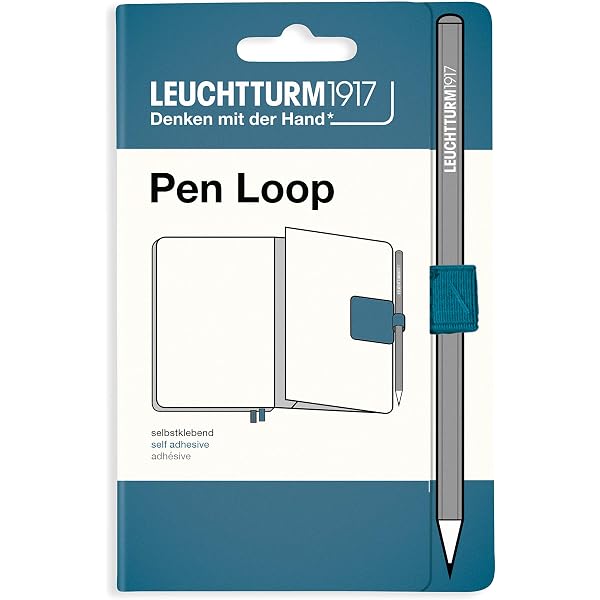Leuchtturm1917 Stiftschlaufe – Selbstklebend, Elastisch, 40x40 Mm, Für Notizbücher