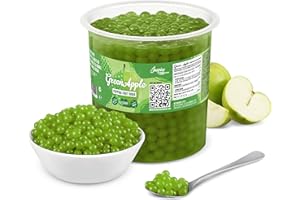 ‎THE INSPIRE FOOD COMPANY INSPIRE FOOD Bubble Tea Perlen Grüner Apfel für Bubble Tea | Popping boba Perlen, Tapioka Fruchtperlen und Boba Perlen - 100% vegan und glutenfrei, ohne künstliche Farbstoff, 3.2KG