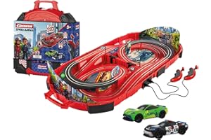 Carrera Speed Arena Race Case: Police Chase, 2.77 Metres, With Green Racer & Speed Police Car, Suitable From 3 Years+
