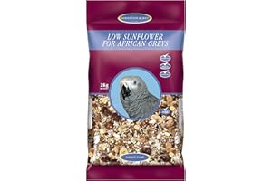 Johnston & Jeff 2kg Low Sunflower For African Greys Mixed Aviary Bird Seed