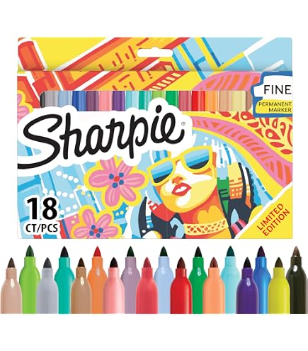 SHARPIE Filzstift-Set – Bunte Marker-Stifte Für Kreative Projekte