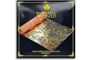 BARNABAS BLATTGOLD Barnabas Schattiertes Blattgold - Blau, 14 X 14cm, 25 Blätter in Blattsammlung